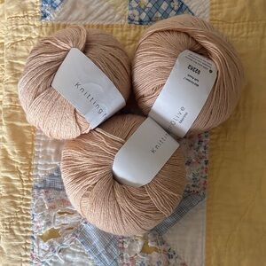 Knitting for Olive Merino in Soft Peach